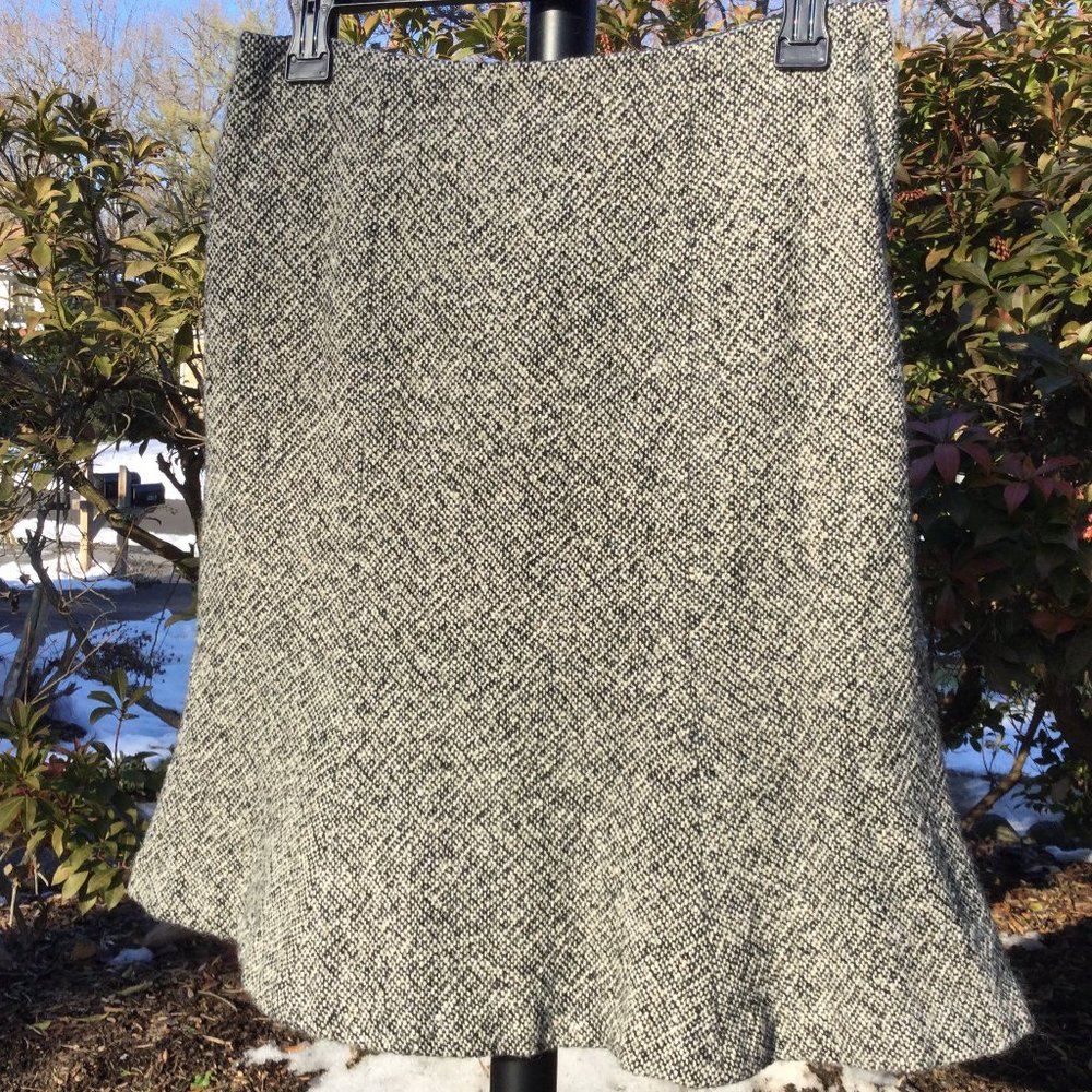 GAP Wool Blend Tweed A-Line Skirt